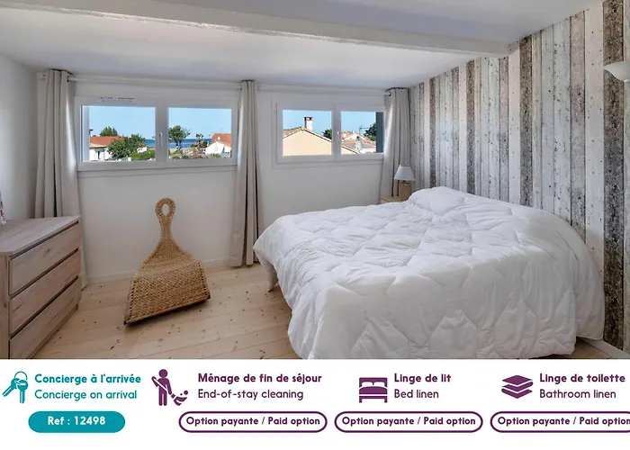 Maison à 50m De La Mer, 4 Adultes Et 2 Enfants *